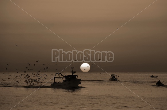 Sunrise, Port of Trani, Apulia, Italy