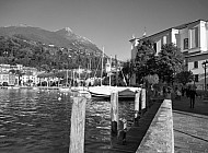 Toscolano Maderno with Monte Pizzocolo Mountain, Lake Garda, Italy