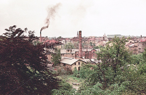 View from Window, Cheb, Czechoslovakia