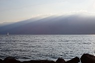 Gargnano with Monte Baldo, Lake Garda, Italy