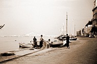 Fishermen, Port, Procida, Flegrean Islands, Italy