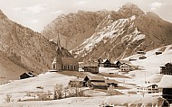 Hirschegg with Mount Widderstein, Austria