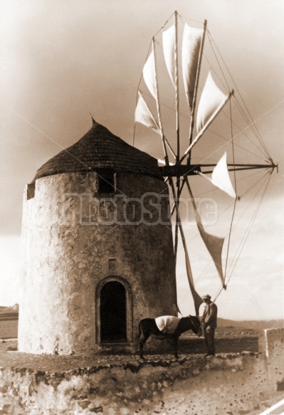 Windmill, Santorini, Cyclades