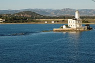 Isola della Bocca Lighthouse, Olbia, Sassari, Sardinia, Italy